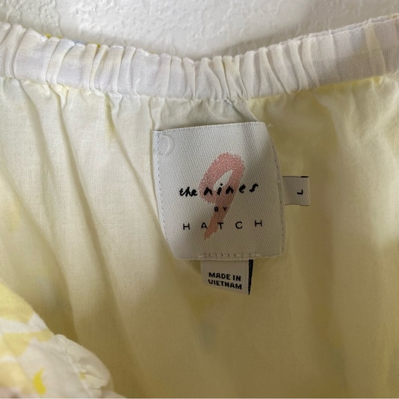 The Nines By Hatch Yellow Floral Swing Tank Blouse - Picture 5 of 6